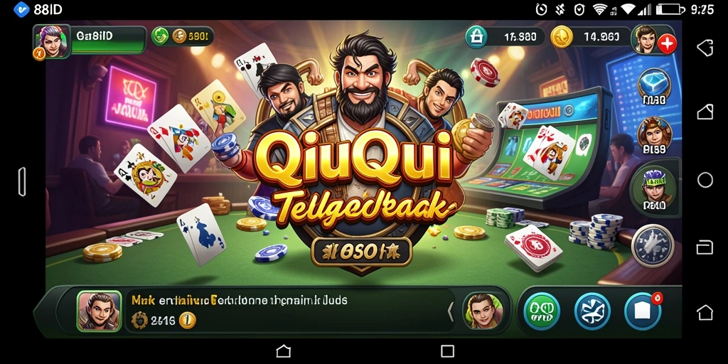 Gameplay seru dari QiuQiu di 88ID dengan teman-teman.