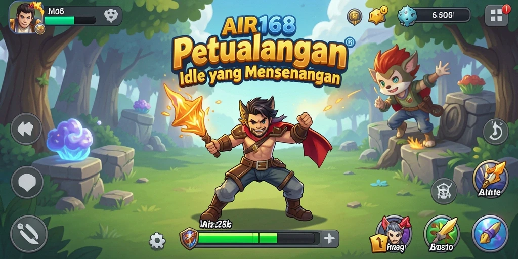 Tampilan gameplay menarik dari AIR168 yang menampilkan mekanisme Idle.