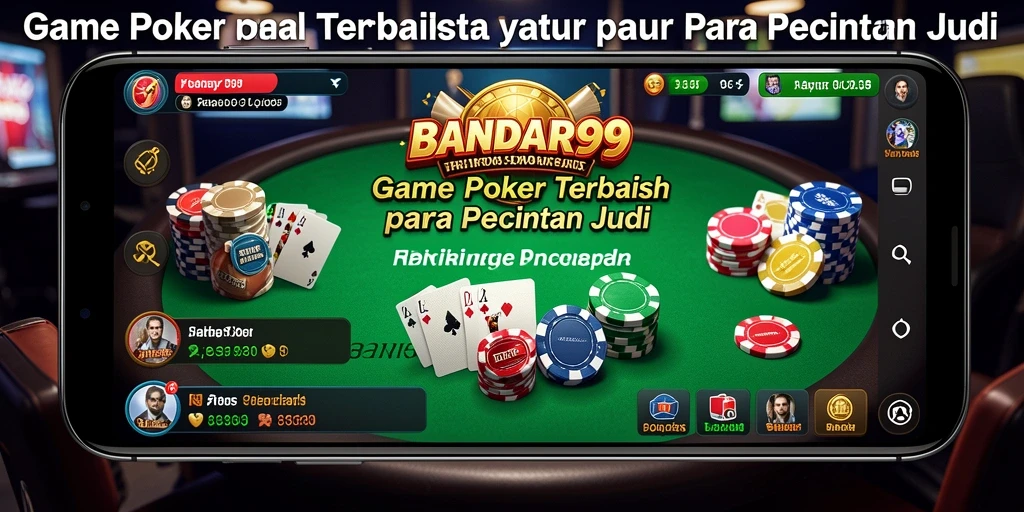 Tampilan gameplay Poker yang menarik dan interaktif di BANDAR99.