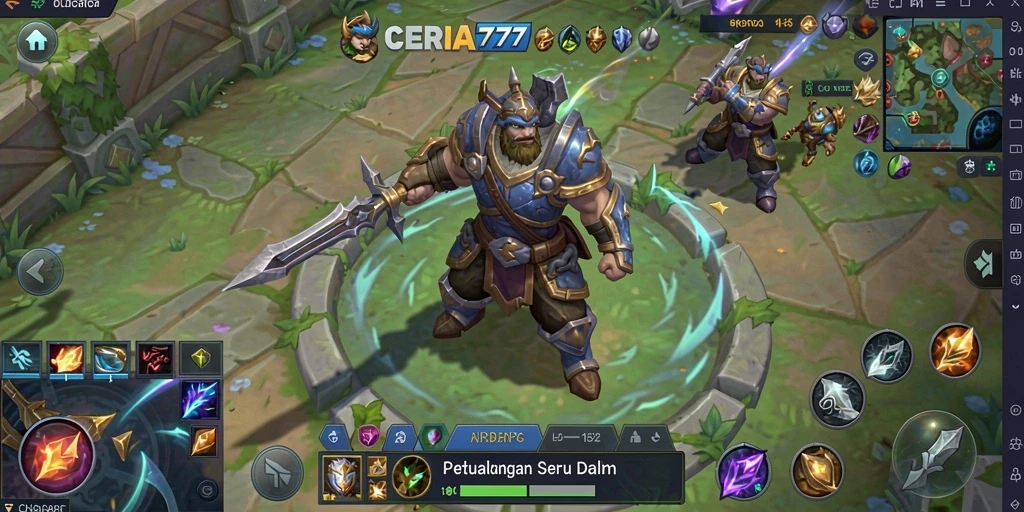 Screenshot CERIA777 menampilkan pertarungan seru dalam dunia ARPG.
