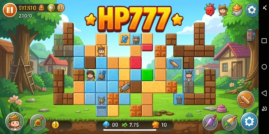 Gameplay menarik HP777 dalam tantangan Puzzle.