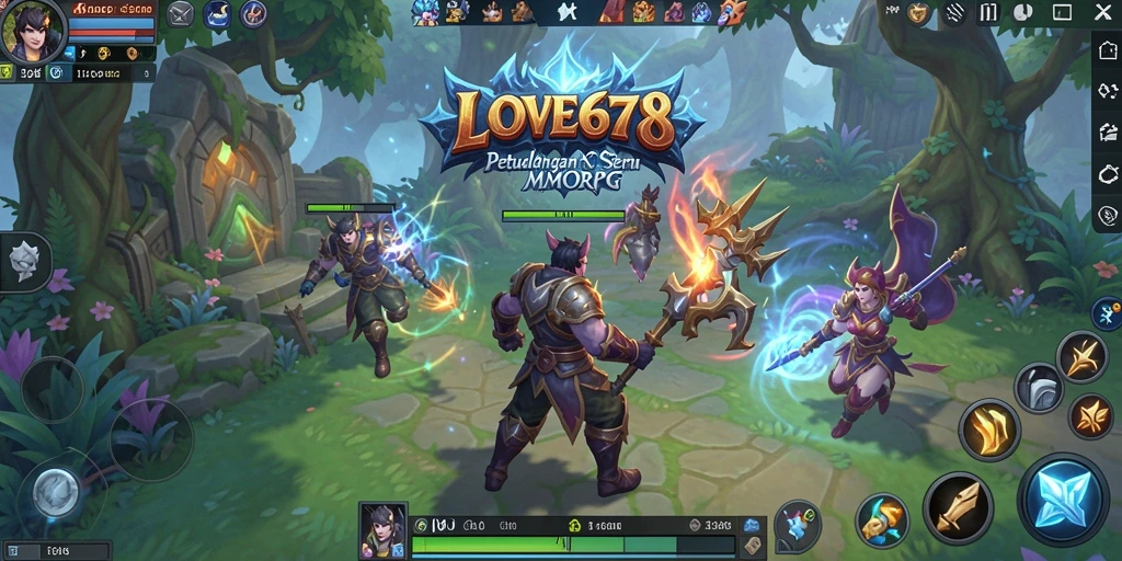 Tampilan gameplay LOVE678 yang menarik dan interaktif dalam dunia MMORPG.