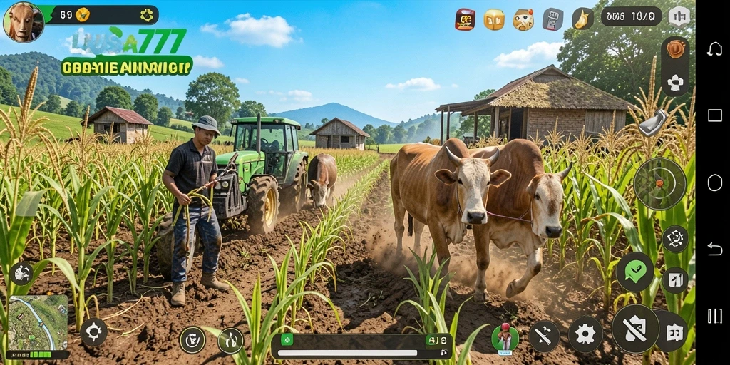 Gameplay menarik LUSA777 yang menunjukkan aktivitas pertanian yang seru.