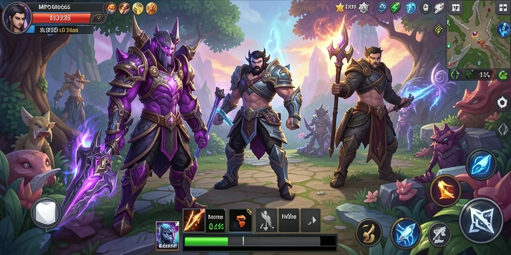 Tampilan gameplay MPO666 yang seru dan dinamis dalam dunia MMORPG.