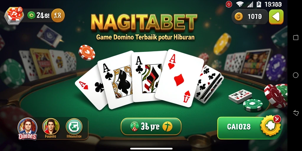 Screenshot gameplay NAGITABET yang menunjukkan suasana bermain Domino.
