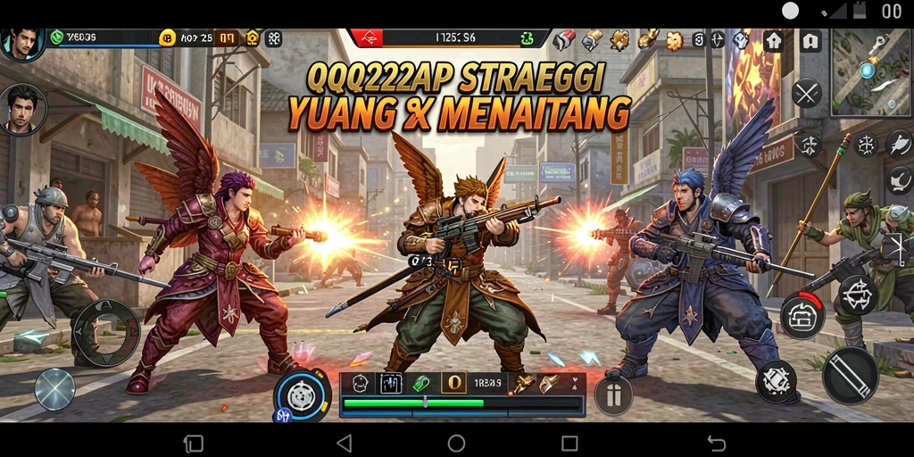 Tampilan gameplay melibatkan strategi yang mendalam dan pertarungan taktis.