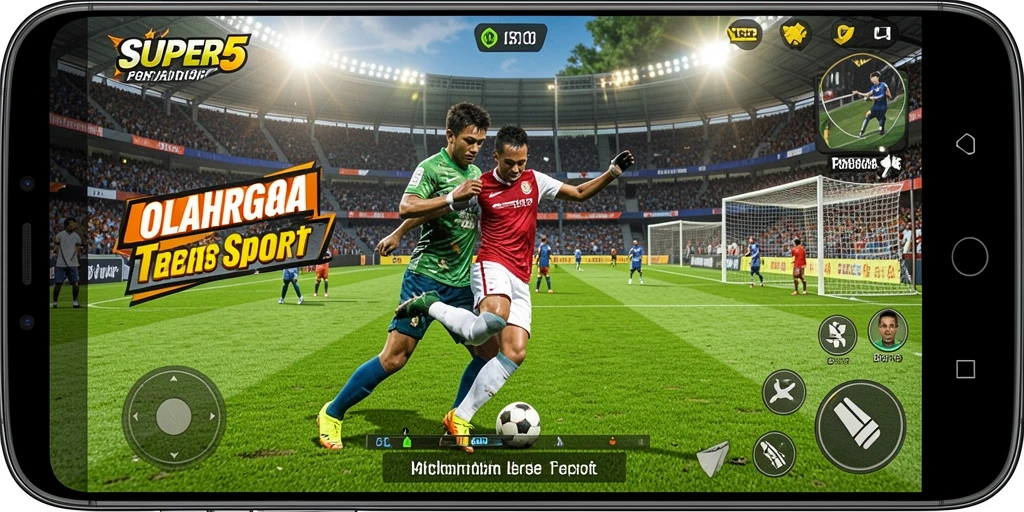 Gameplay seru di SUPER5 dengan berbagai cabang olahraga.