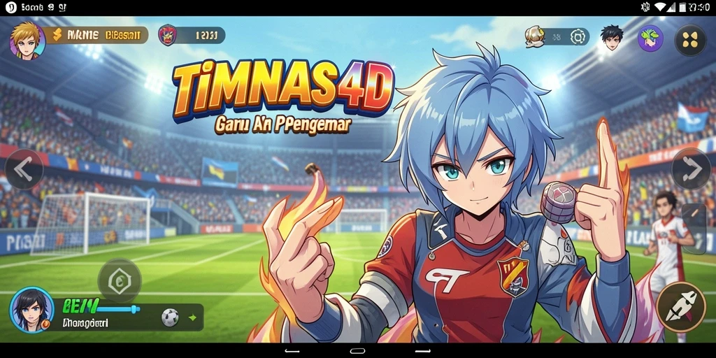 Screenshot utama TIMNAS4D menampilkan aksi seru dalam pertarungan Anime.